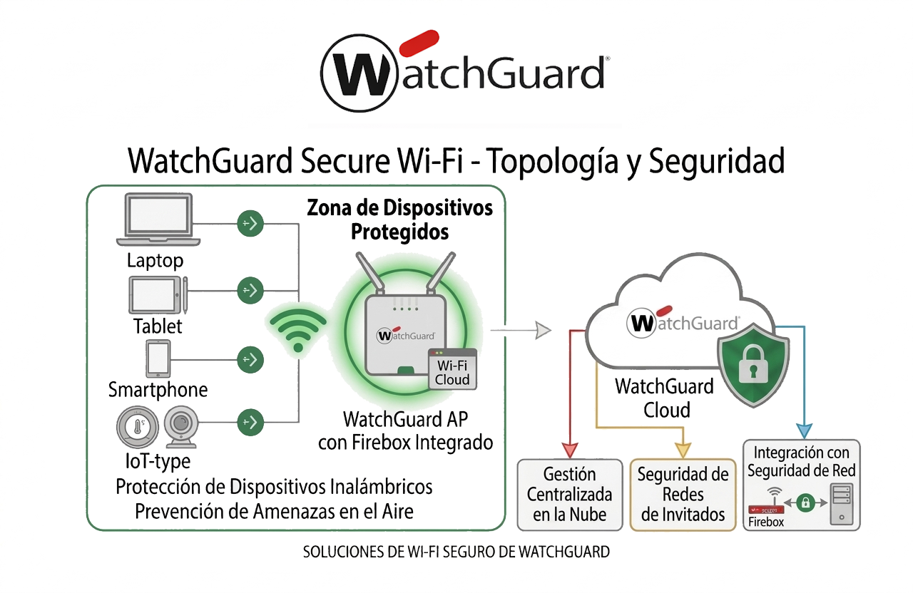 Access Points WatchGuard Wi-Fi 6 — seguridad inalámbrica gestionada en la nube